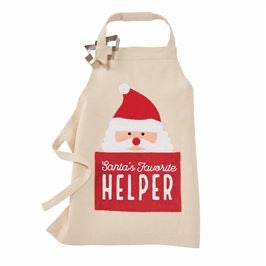 Kid’s Santa Christmas Apron Set