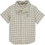 Newport Grey Plaid Boys Short Sleeve Shirt - Select Size