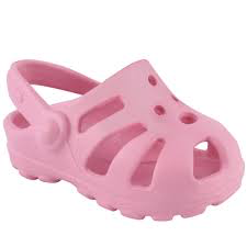 Sunny Pink Molded Toddler Clog Sandal With Back Strap