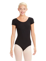 TB133 - Ladies Short Sleeve Leotard in Black - Select Size