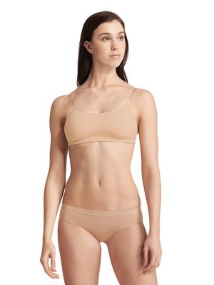 
            
                Load image into Gallery viewer, A3564 - Ladies Nude Camisole Bra With Clear Transition Straps - Select Size
            
        