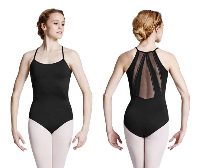 
            
                Load image into Gallery viewer, L8830 - Ladies Jubilee Mesh Back Cami Black Leotard - Select Size
            
        