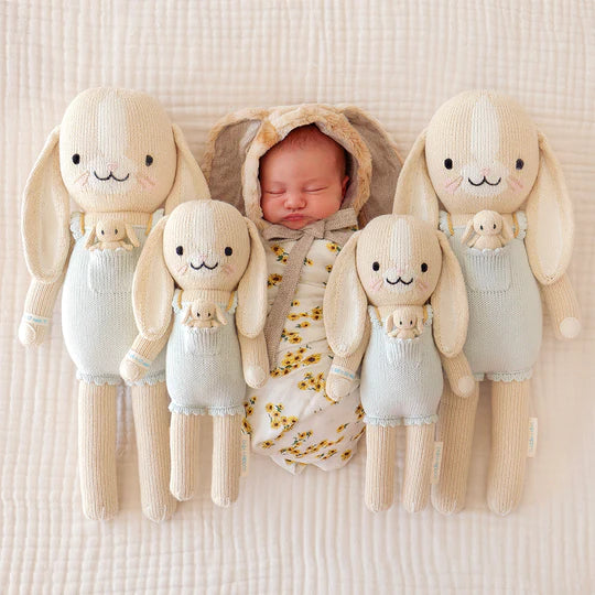 
            
                Load image into Gallery viewer, Briar The Bunny - Hand Knit Doll - Choose Little (13”) or Regular (20”)
            
        
