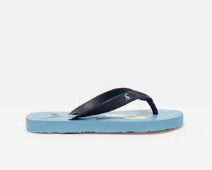 Mid Blue Shark Junior Flip Flop - Select Size