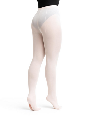 9- Theatrical Pink Professional Mesh Transition Tights With Seams - Select Size