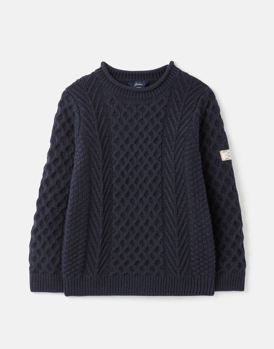 Aran Children's French Navy Knit Sweater - Select Size