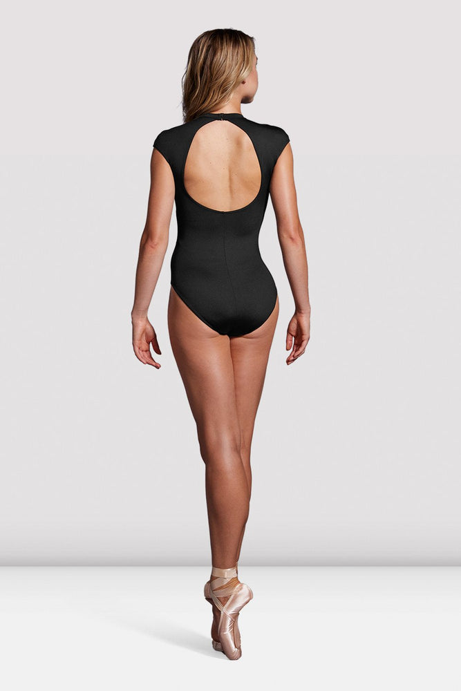
            
                Load image into Gallery viewer, MB7226 - Ladies Black Mirella Black Label Cap Sleeve Open Back Leotard - Select Size
            
        
