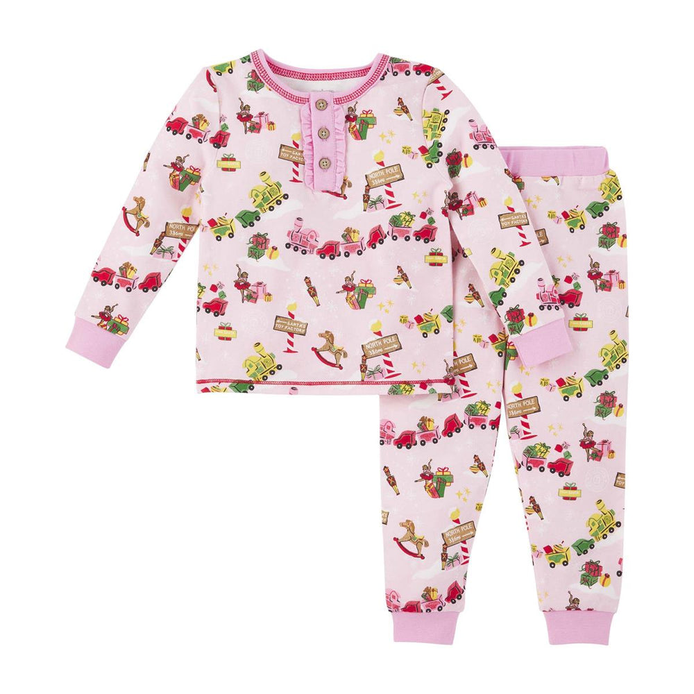 Toyland Pink Christmas Pajama Set - Select Size