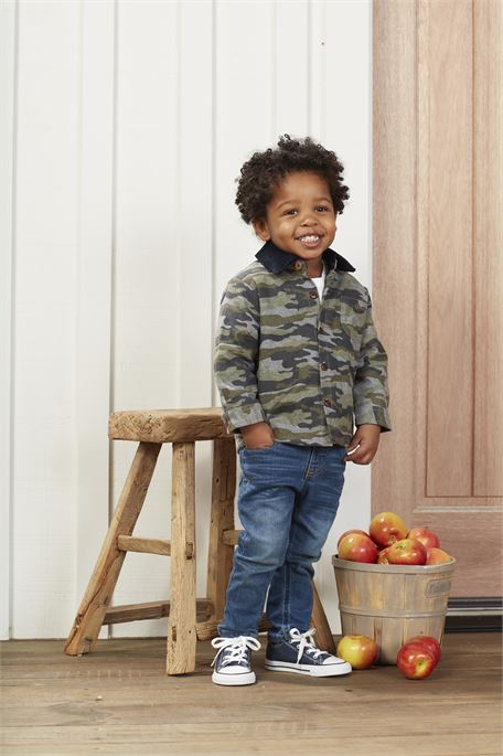 Camo Boy’s Shacket - Select Size