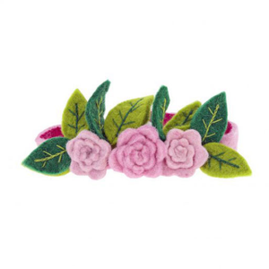 
            
                Load image into Gallery viewer, Princess Felted Wool Flower Crown - Pink
            
        