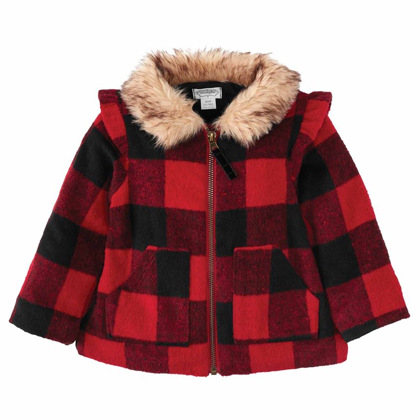 Buffalo Check Toddler Girls Coat - Select Size
