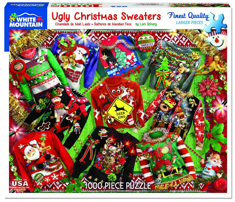 Ugly Christmas Sweaters - 1000 Piece Jigsaw Puzzle