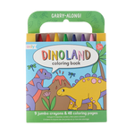 Carry Along Crayon & Coloring Book Kit - Dinoland