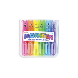 Mini Monster Scented Highlighters - Set of 6