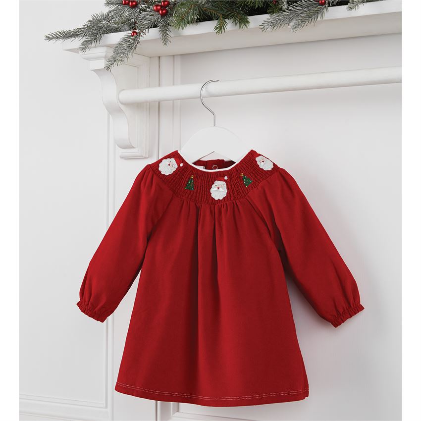 Smocked Christmas Dress - Select Size