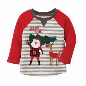 Santa With Reindeer and Tree - Select Size