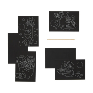Wacky Universe Mini Scratch & Scribble Art Kit