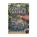 Monster Truck Mini Scratch & Scribble Art Kit