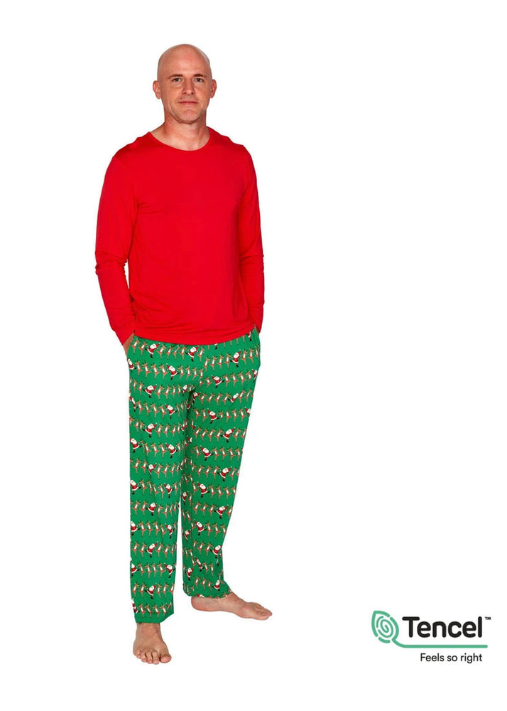 
            
                Load image into Gallery viewer, Holly Folly Jolly Modal Magnetic 2pc Men’s Holiday Pajama Set - Select Size
            
        