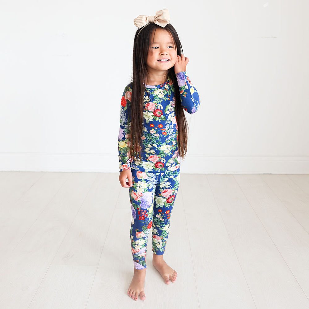 Carmen Long Sleeve Pajama Set- Posh Peanut - Select Size
