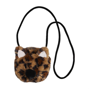 
            
                Load image into Gallery viewer, Brown Leopard Cat Fur Purse
            
        
