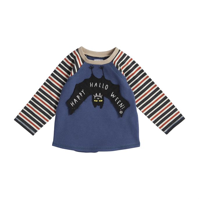 Bat Long Sleeve Halloween Tee- Select Size