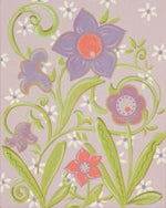 Glitter Lavender Flower - CP313- Wall Art