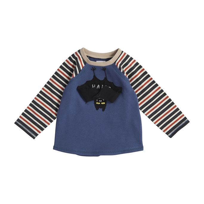 Bat Long Sleeve Halloween Tee- Select Size