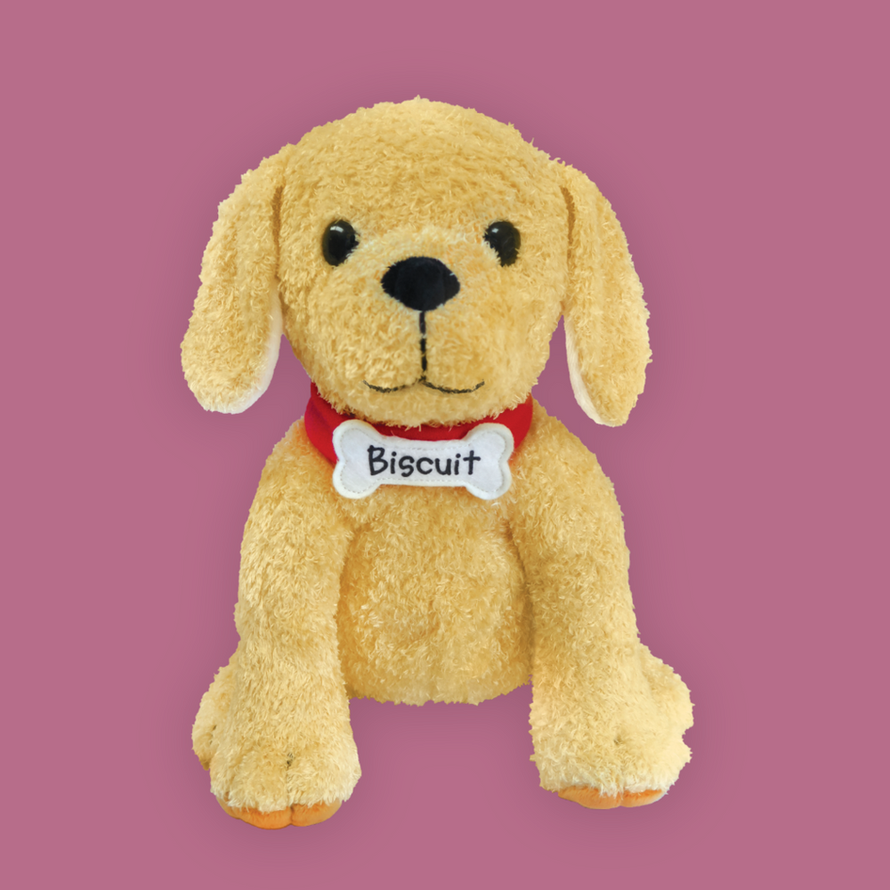 
            
                Load image into Gallery viewer, Biscuit the Little Yellow Dog Plush
            
        