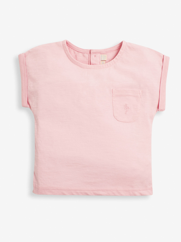 Pink Slub Jersey Tee Shirt - Select Size