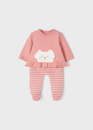 
            
                Load image into Gallery viewer, Quartz Pink Infant Girls Footed Pant &amp;amp; Top Set - Select Size
            
        