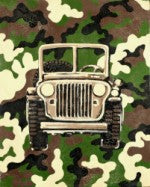 Camo Jeep - CP300- Wall Art