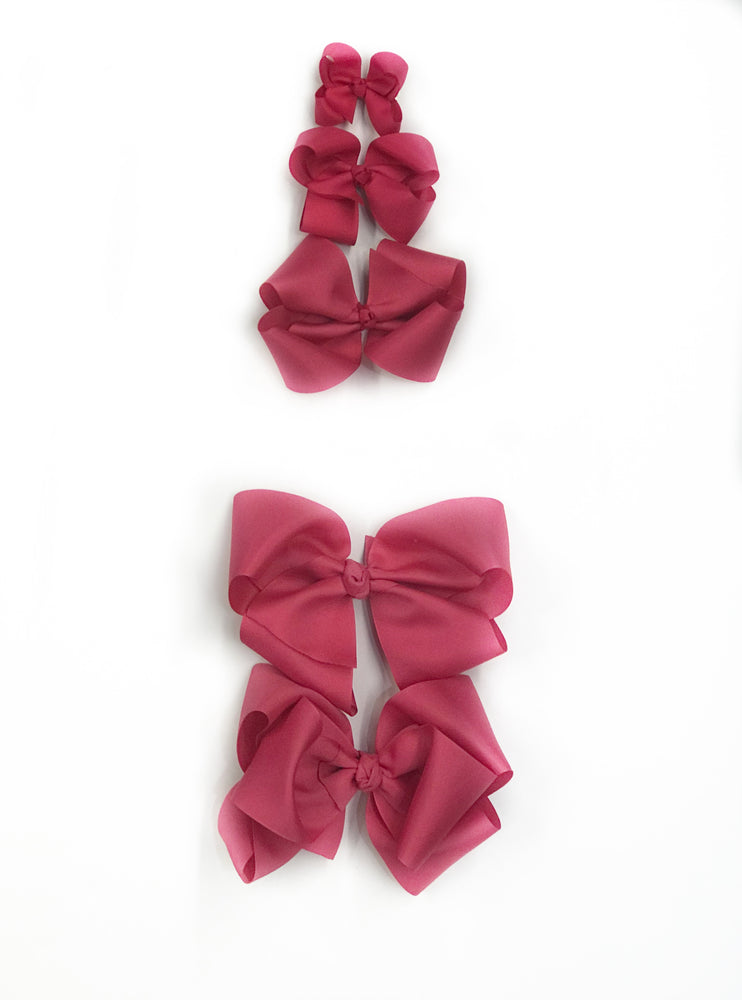 Hot Pink Hair Bow - Choose Size (3”-8”)