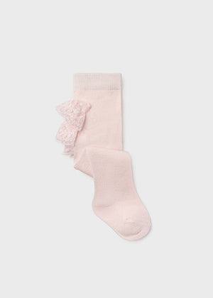 
            
                Load image into Gallery viewer, Baby Pink Ruffled Flounces Thick Woven Tights  - Select Size
            
        