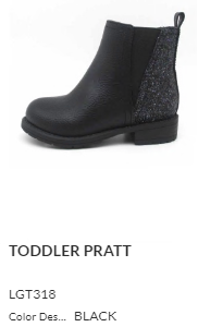 Pratt Girls Black Ankle Boots - Select Size