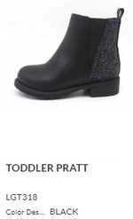 Pratt Girls Black Ankle Boots - Select Size
