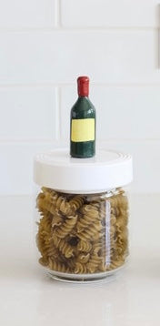 
            
                Load image into Gallery viewer, Pinstripes Medium Canister With Melamine Lid - Nora Fleming
            
        