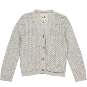 Kenzie Grey Girls Cardigan Sweater - Select Size