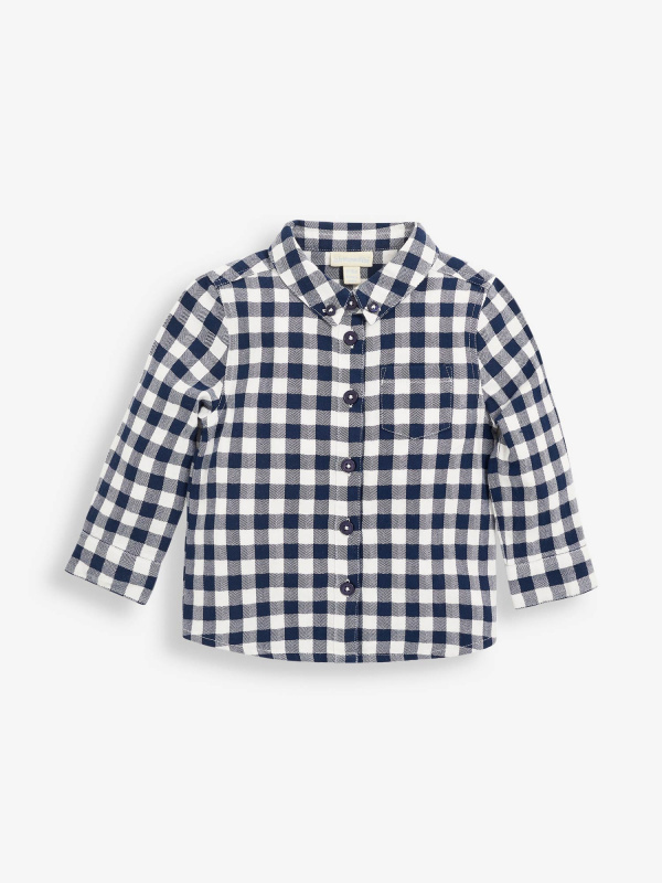 
            
                Load image into Gallery viewer, Navy Gingham Shirt - Select Size
            
        