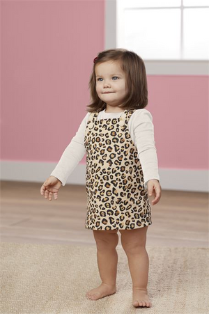 
            
                Load image into Gallery viewer, Leopard Overall Jumper - Select Size
            
        