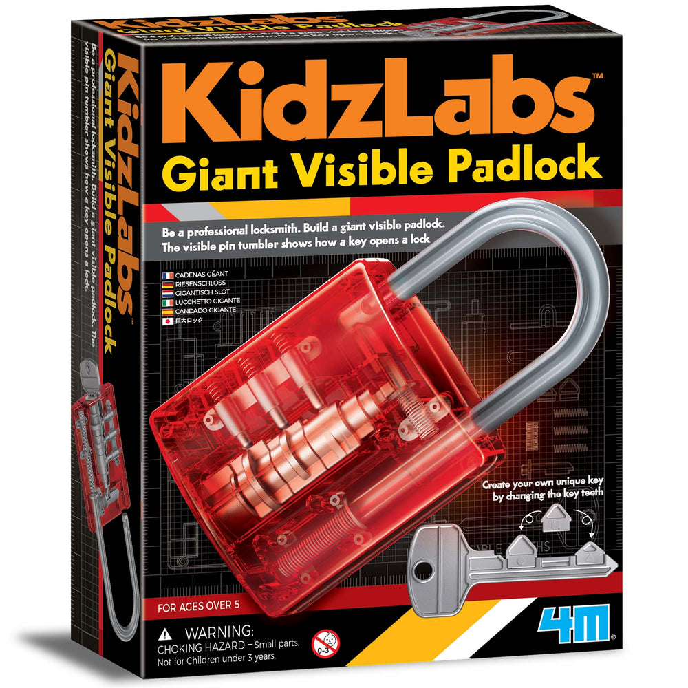 4M Giant Visible Padlock Science Kit-STEM Toy