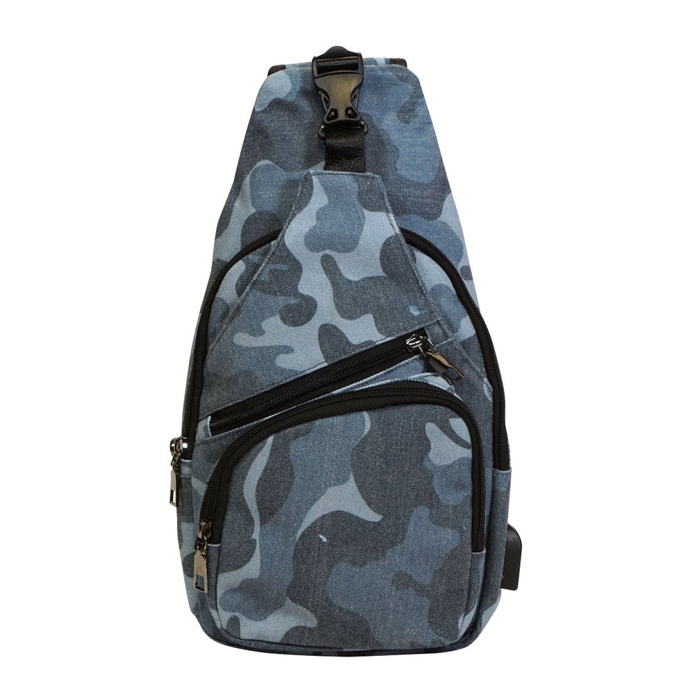 Nupouch Anti-Theft Large Daypack - Vintage Blue Camo