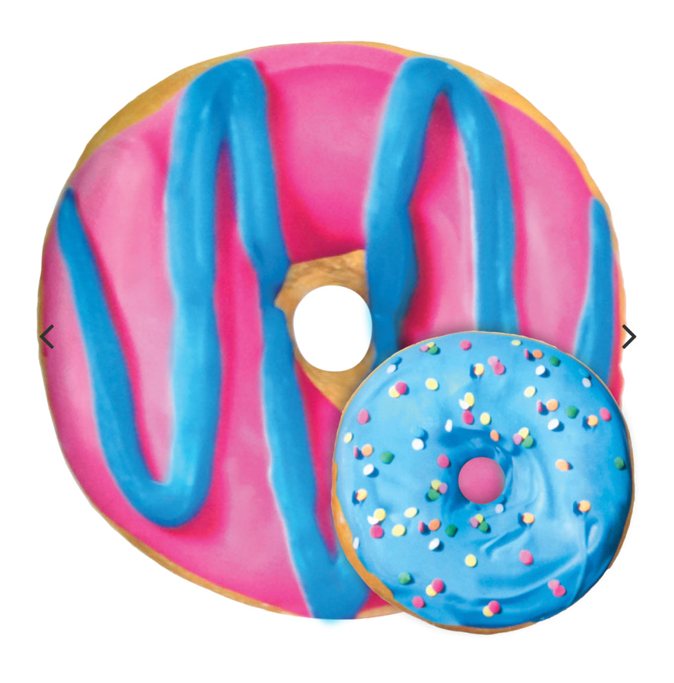Blue & Pink Donut Scented Microbead Pillow