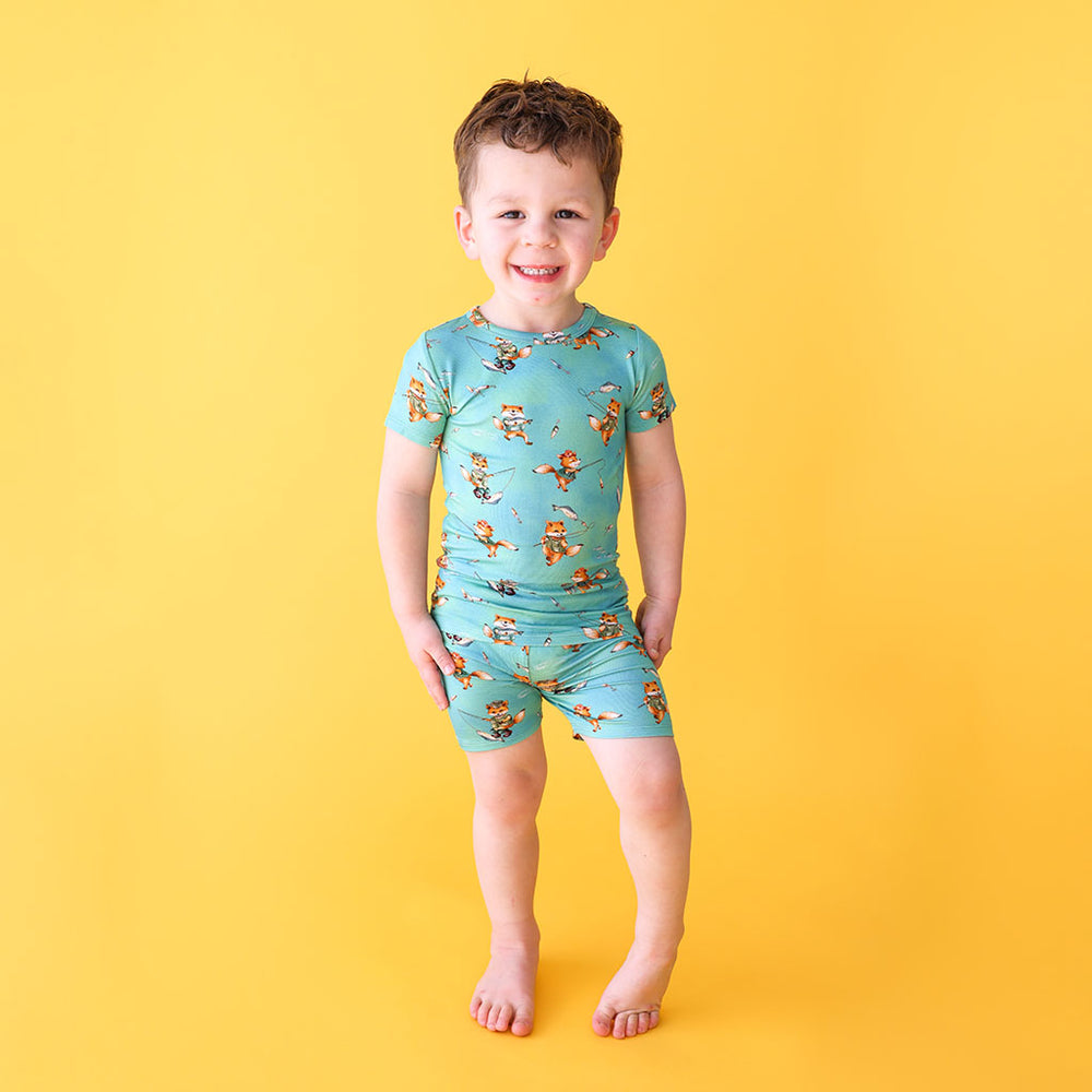 Arlo Short Sleeve Short Length Pajama Set- Posh Peanut - Select Size