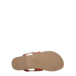 Violette Cognac Leather Girls Strappy Sandal- Select Size