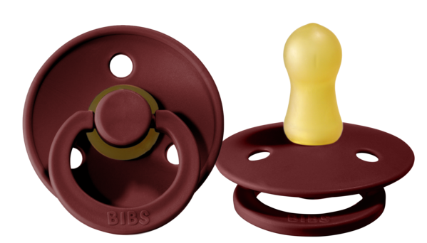 BIBS Original Colour Latex Pacifier 2-Pack - Size 2 (6 - 18 Months)- Select Color
