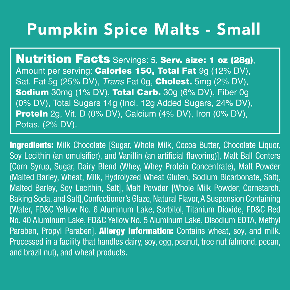 
            
                Load image into Gallery viewer, Pumpkin Spice Malts - Small Cup 5oz
            
        