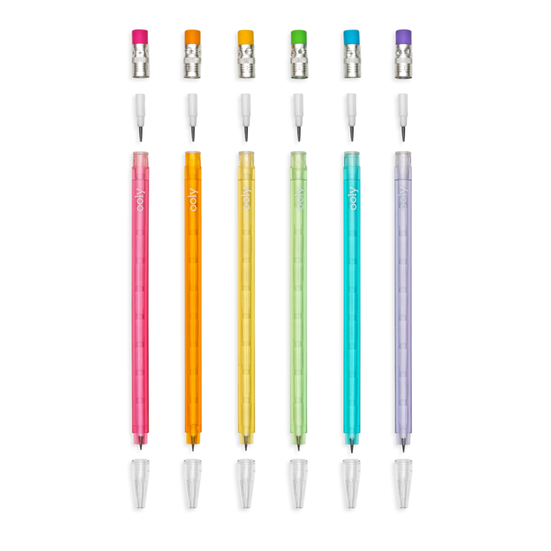 Stay Sharp Graphite Pencils - Rainbow Set of 6