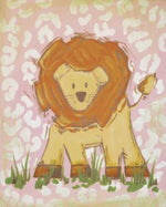 Safari Lion in Pink - CP256 - Wall Art