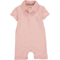 
            
                Load image into Gallery viewer, Drift Pink Pique’ Infant Boys Polo Romper - Select Size
            
        